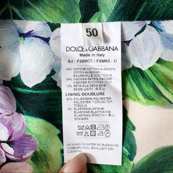 Dolce & Gabbana 2017 hydrangea matelasse jacket